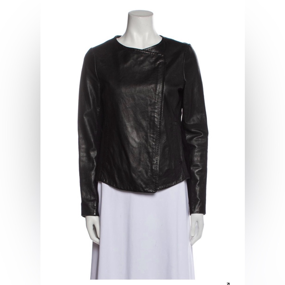 Vince Black Leather Jacket